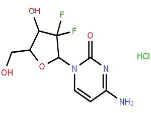 Gemcitabine hydrochloride structure diagram.jpg